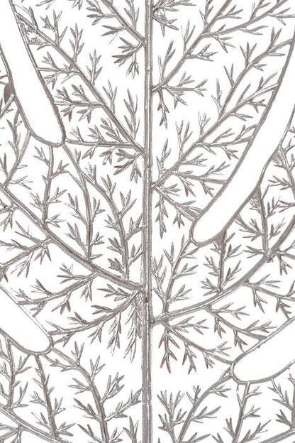 11" Metallic Montera Leaf Silver