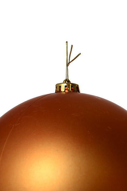 200Mm Matte Plastic Ball Ornament Copper