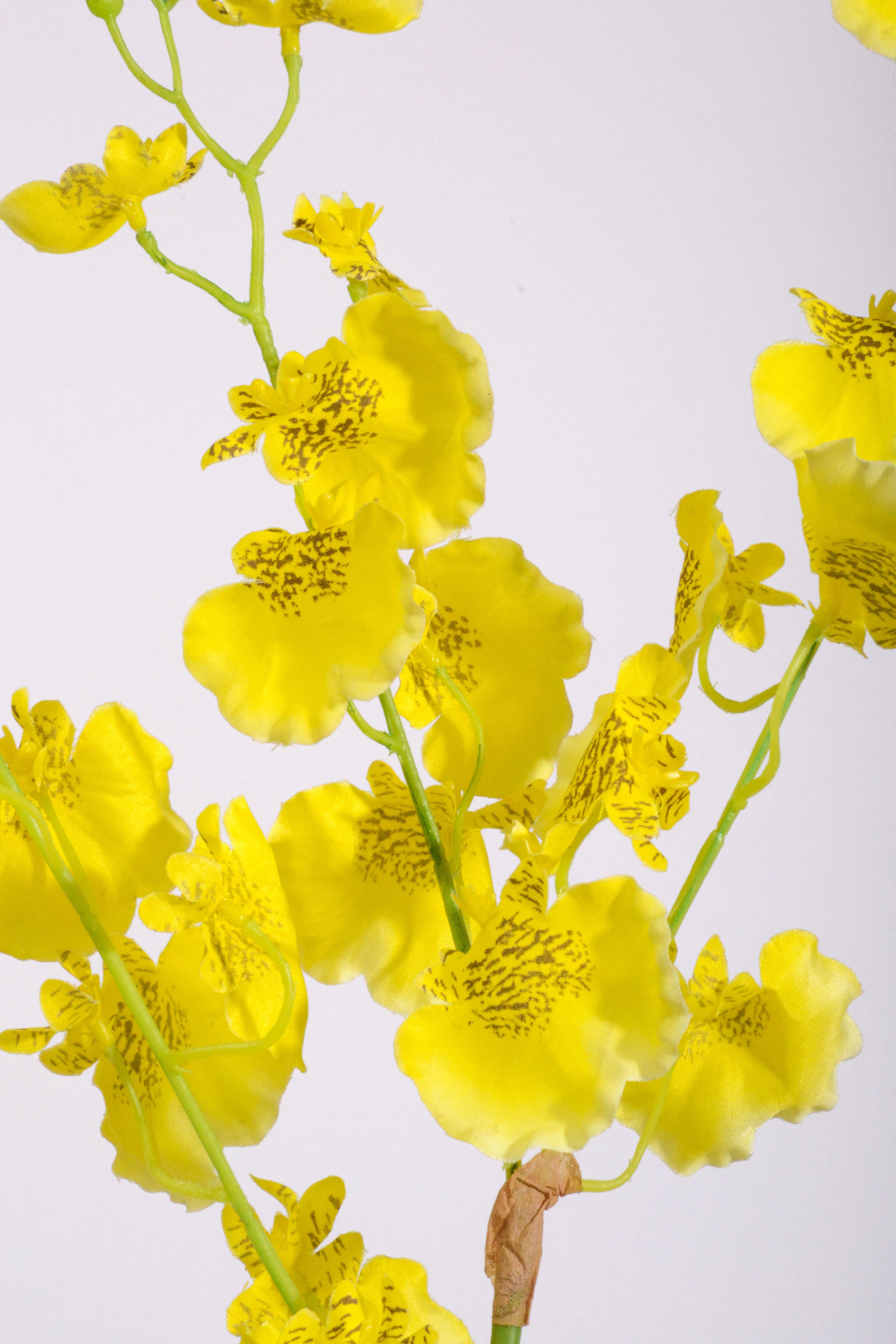36" Silk Oncidium Orchid Spray Yellow