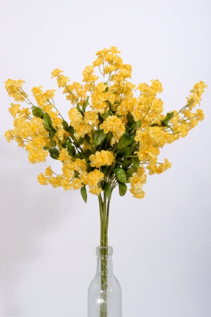 19" Double Baby Breath Spray Gold Pkg/6