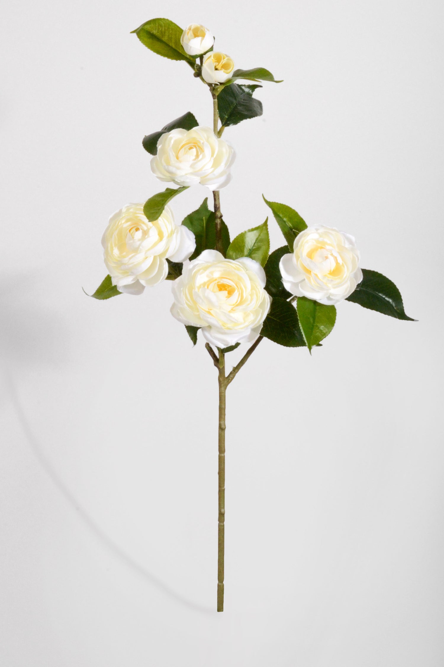 29.5" Silk Camellia Spray White