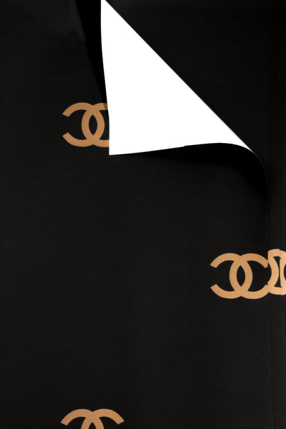 22.5" Design Wrapping Paper Black Pkg/20