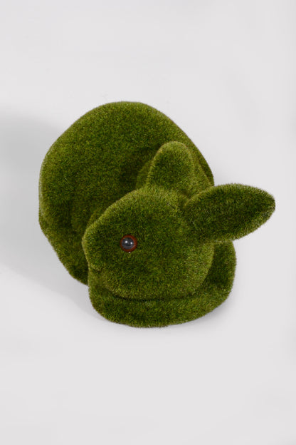 12" x 5.5"  Moss Rabbit Green