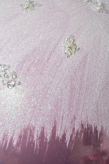 200mm Plastic Ball W/Snow Pink