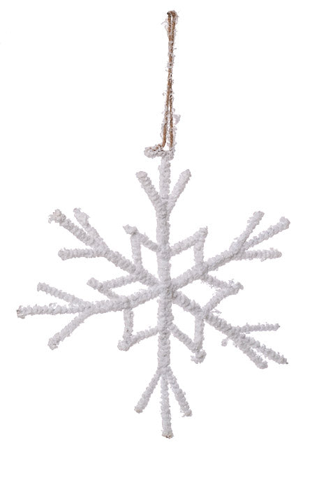 12" Snowflake White