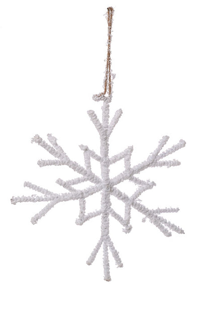 12" Snowflake White