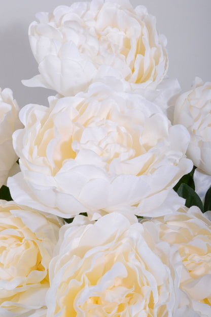 20" Silk Peony Bush Ivory