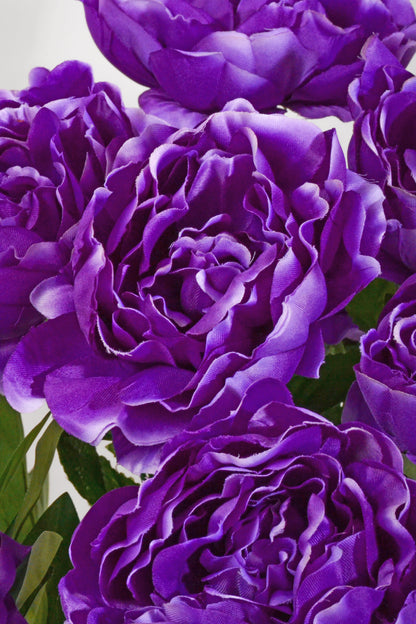 20" Silk Peony Bush Purple
