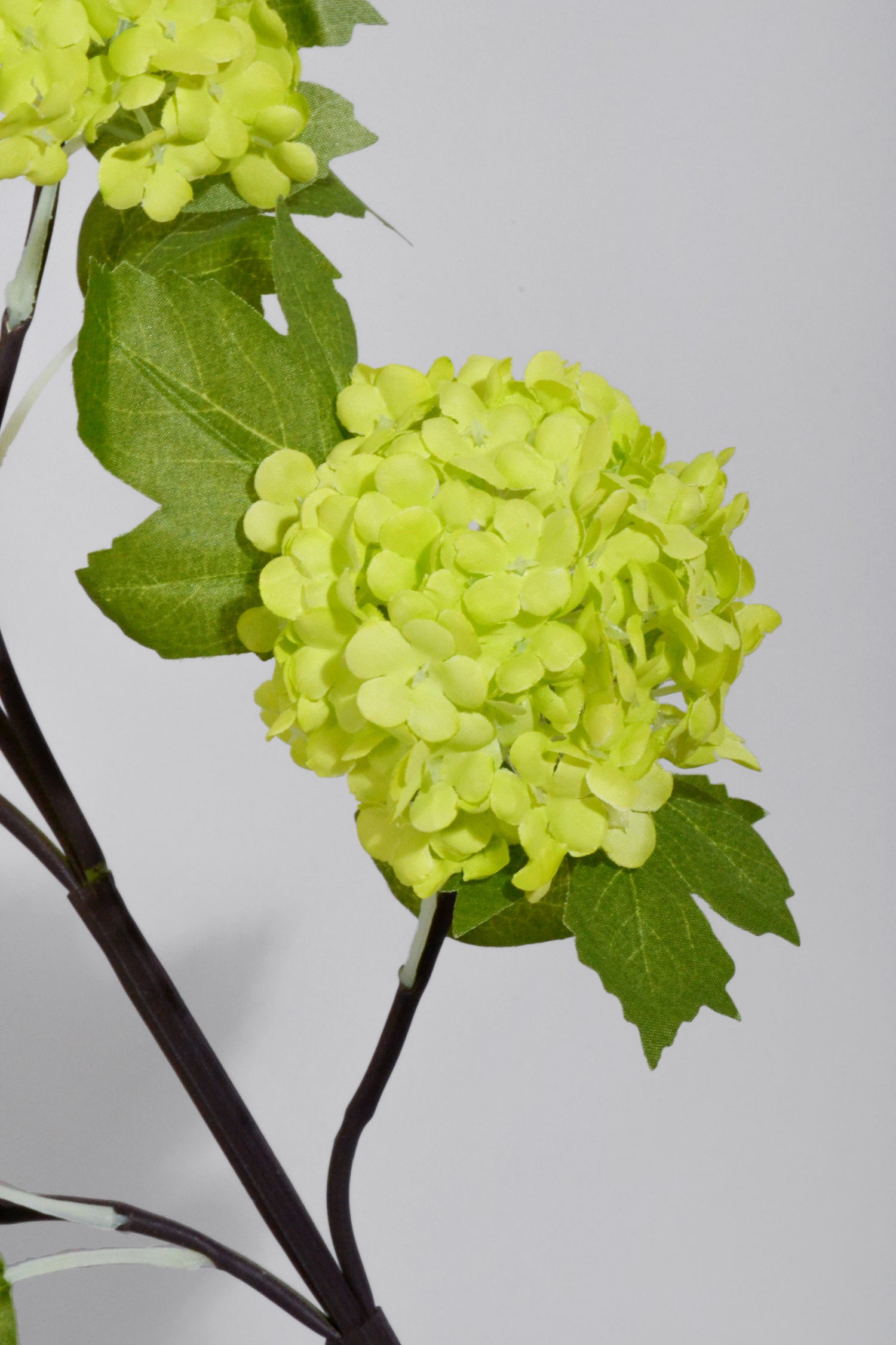 25" Silk Snowball Spray Green