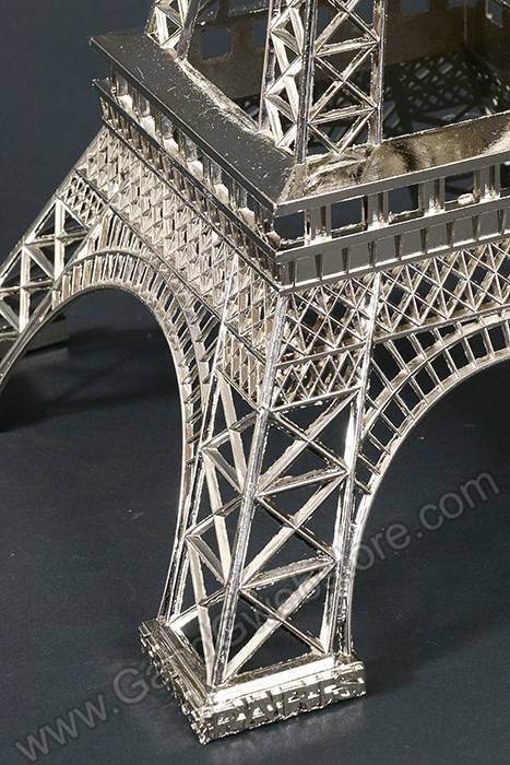 19" Metal Eiffel Tower Silver