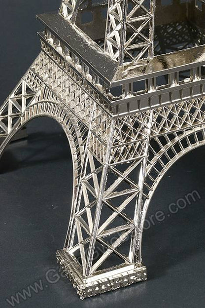 19" Metal Eiffel Tower Silver