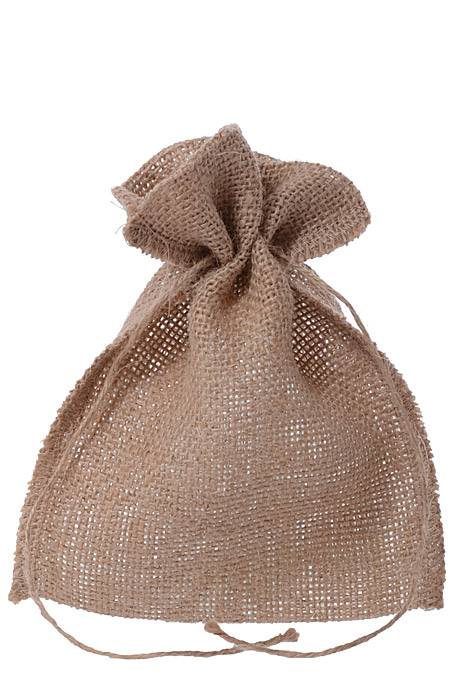 5" X 7" Jute Bag Natural Pkg/12
