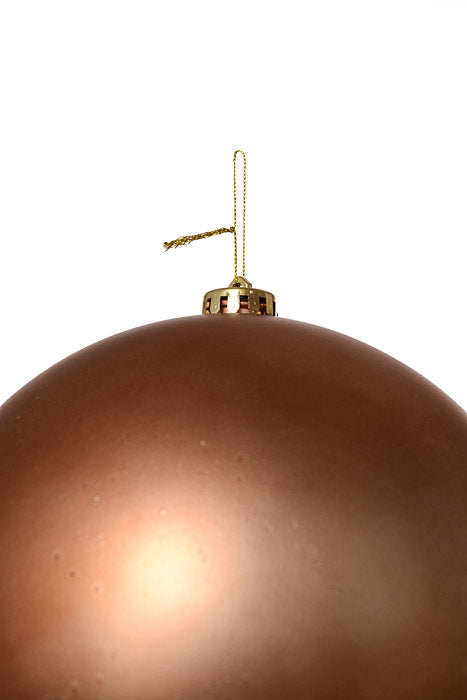 200Mm Matte Plastic Ball Ornament Choco