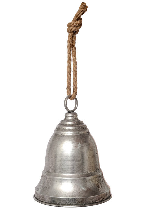 13" Jingle Bell Ornament Silver