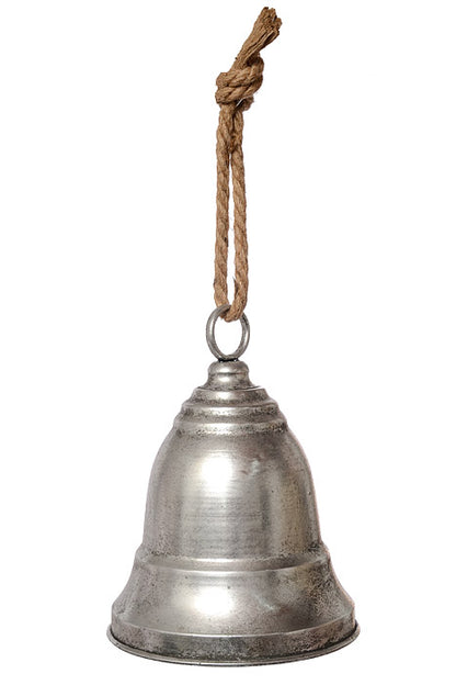 13" Jingle Bell Ornament Silver