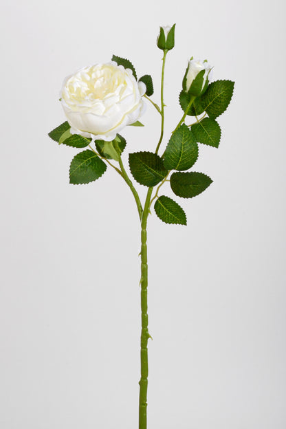 25.5" Silk Rose Spray Cream