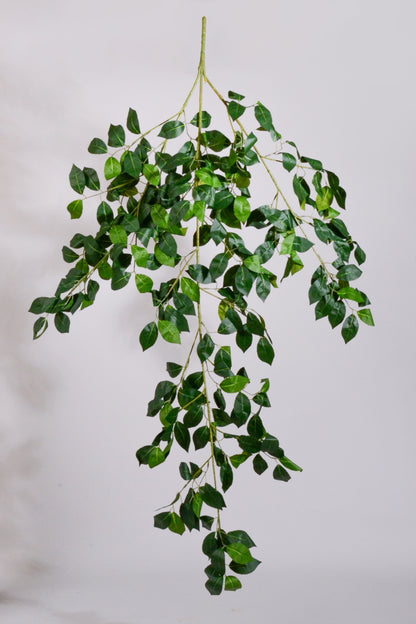 52" Hanging Camellia Leaf Bush Green