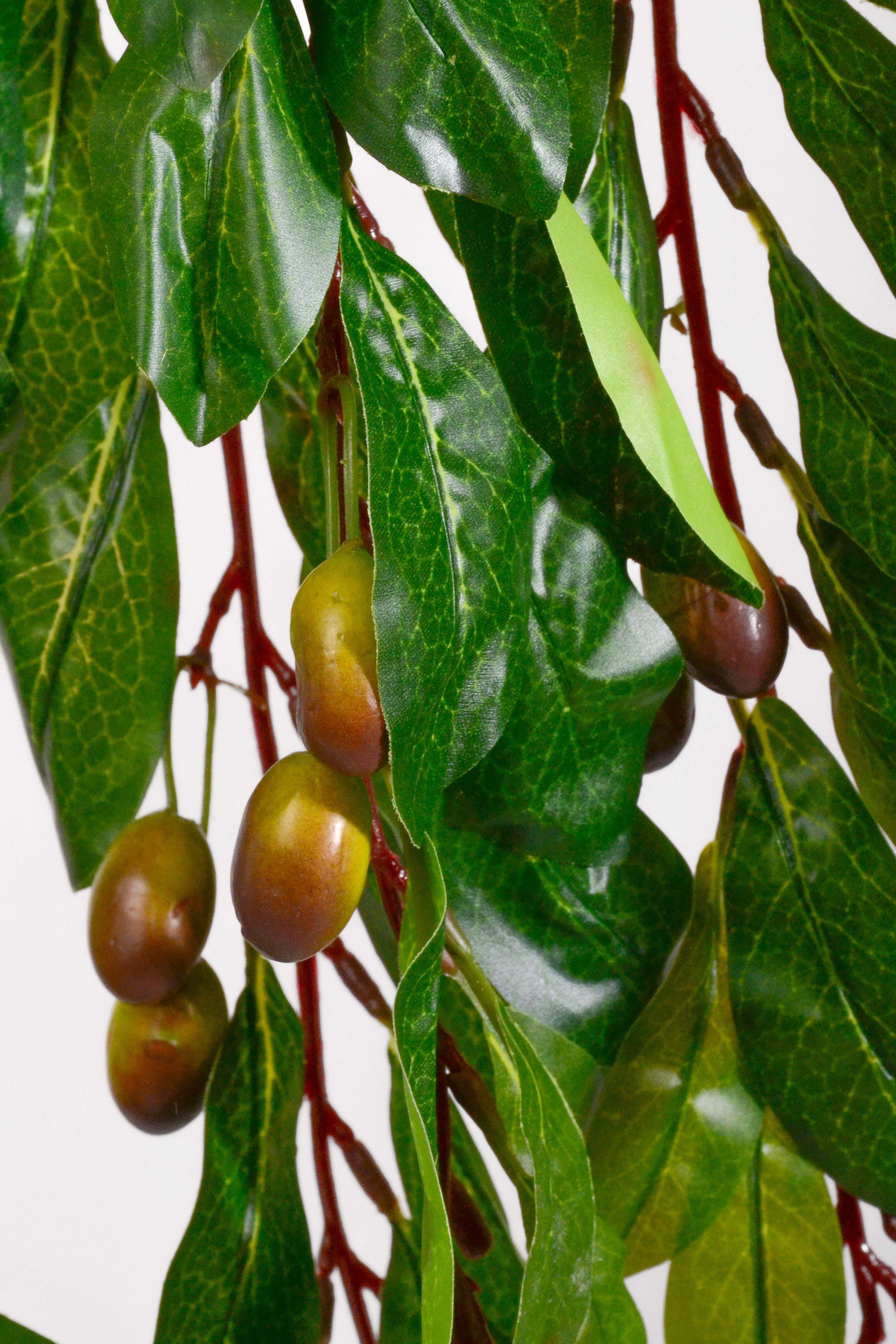 27" Artificial Hanging Olive Leaf Bush Green