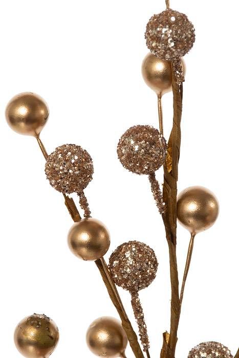 19&quot; Berry Spray Gold (Pkg/12)