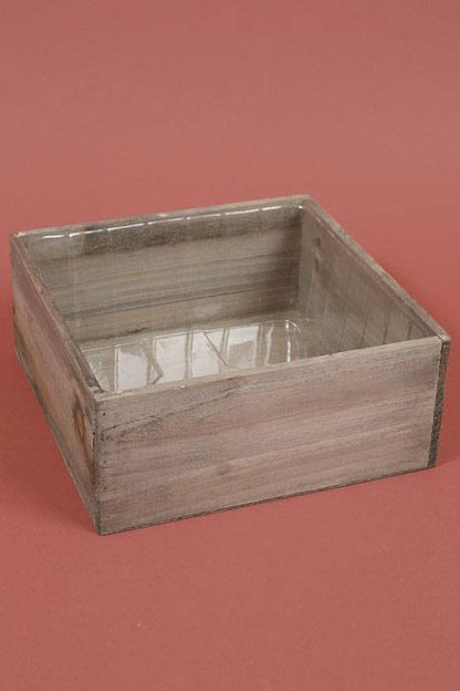 9.25" Woodland Planter Brown