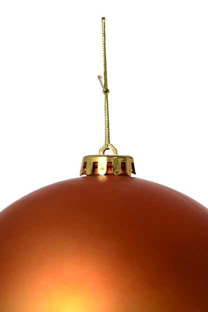 150Mm Matte Plastic Ball Ornament Copper