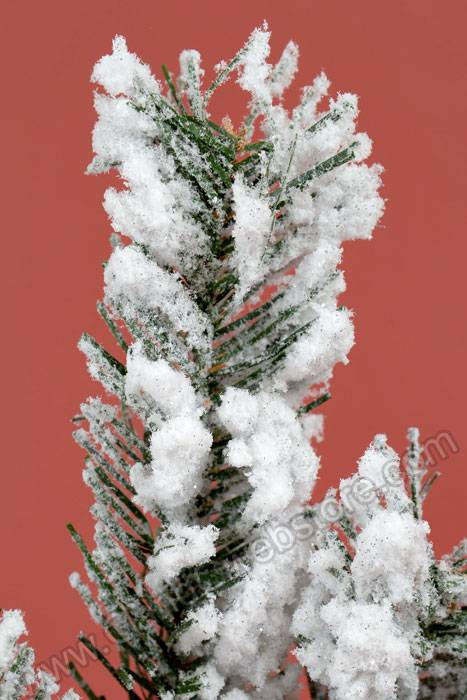 18" Blackmore Snowed Pine Spray White/green