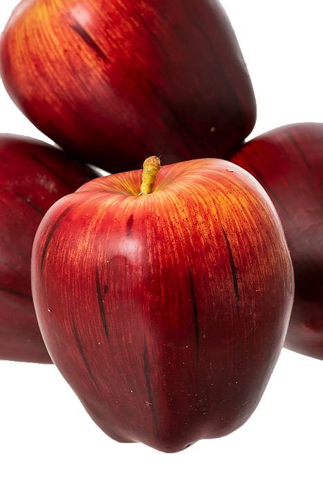 4" Weighted Delicious Apple Red Pkg/12