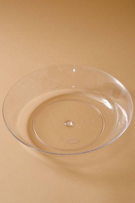 11" Plastic Pie Dish (Clear) Pkg/24