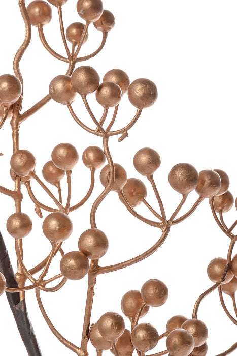 24" Golden Berry Spray Gold