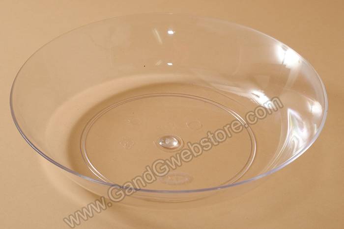 11" Plastic Pie Dish (Clear) Pkg/24
