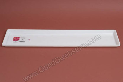 28.25&quot; X 6.5&quot; Flower Box Plastic Tray White