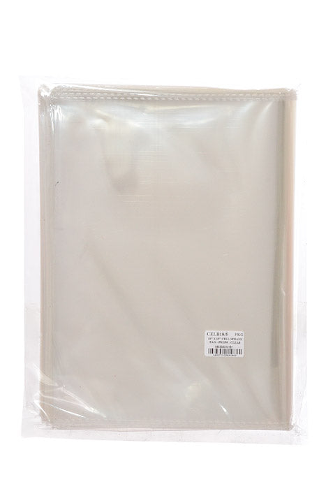 10" X 15" Cellophane Bag Clear Pkg/50