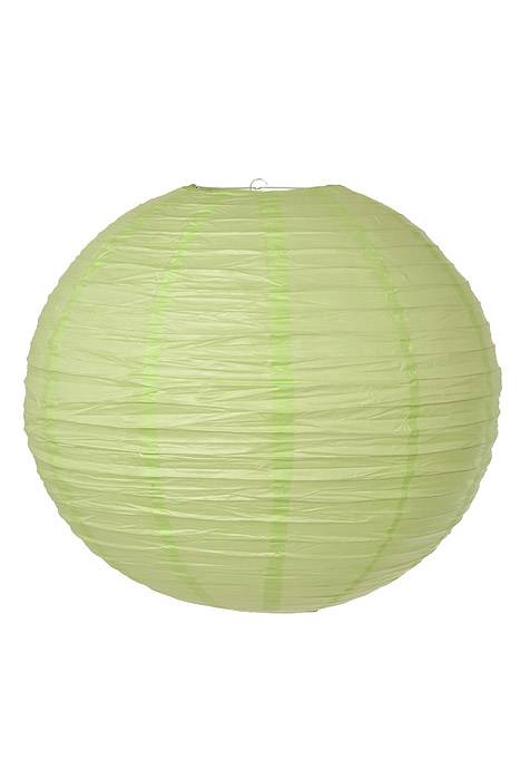 23&quot; Round Paper Lantern Apple Green
