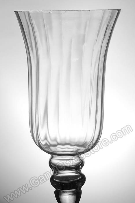 11.75&quot;/16&quot;/19.5&quot; Glass Candle Holder Clear Set/3
