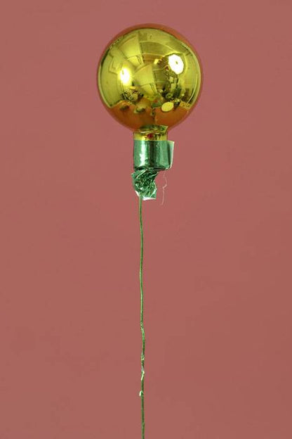 35mm Glossy Glass Ball Apple Green Pkg/72