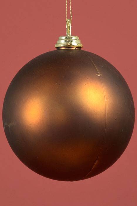 150mm Matt Plastic Ball Chocolate