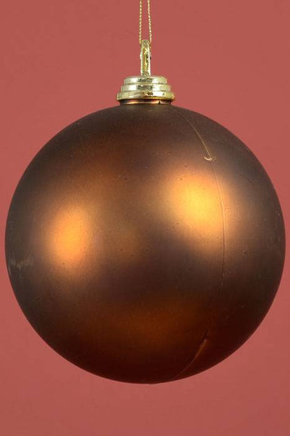 150mm Matt Plastic Ball Chocolate