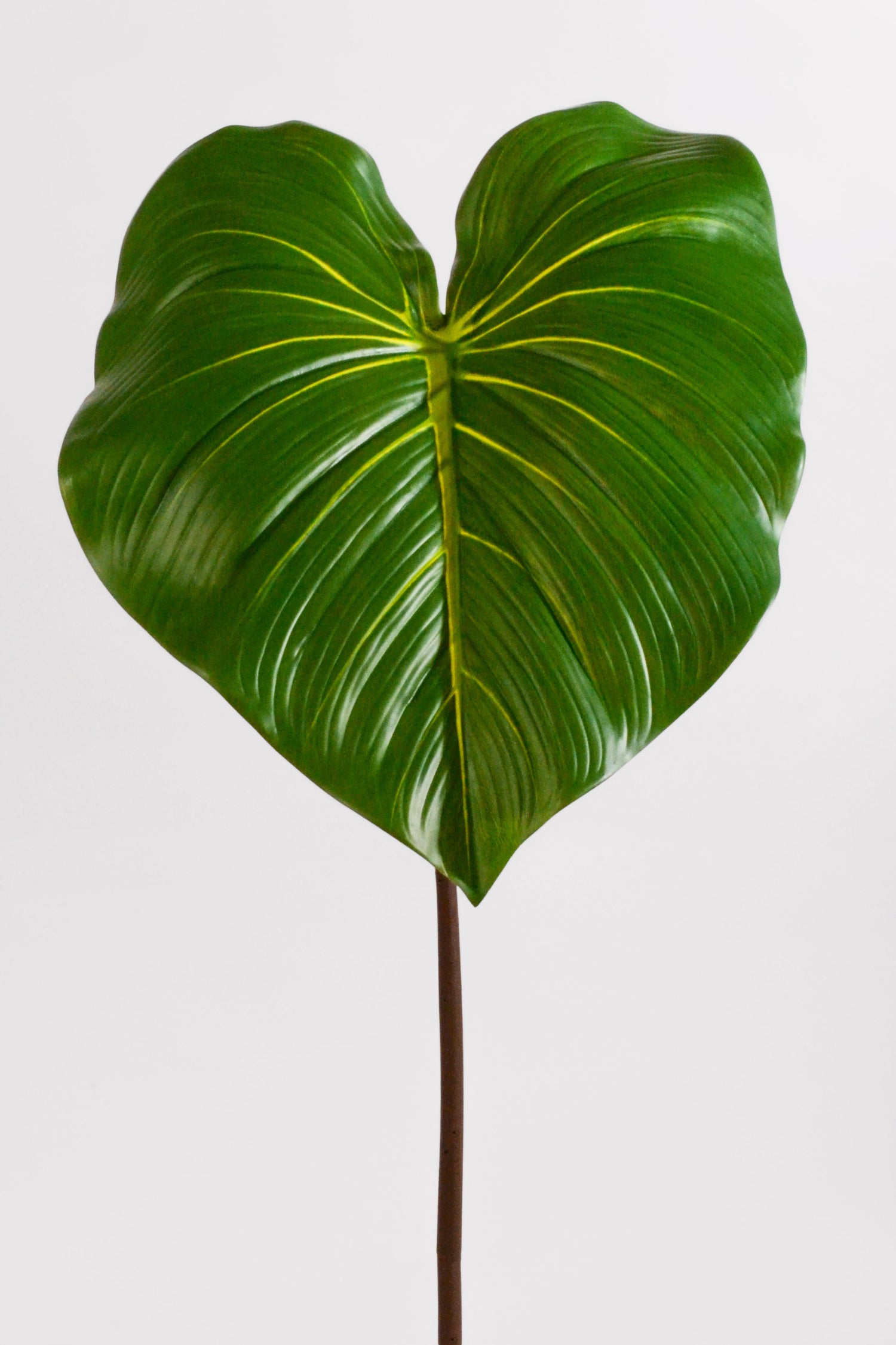 29" Artificial Alocasia Leaf Green