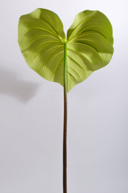29" Artificial Alocasia Leaf Green