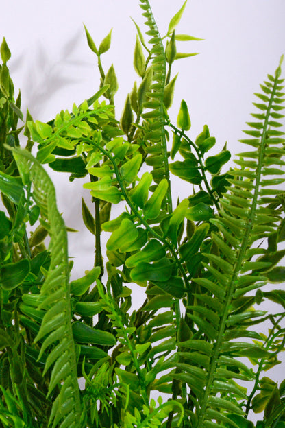 19 Artificial Mixed Greenery Bush Green