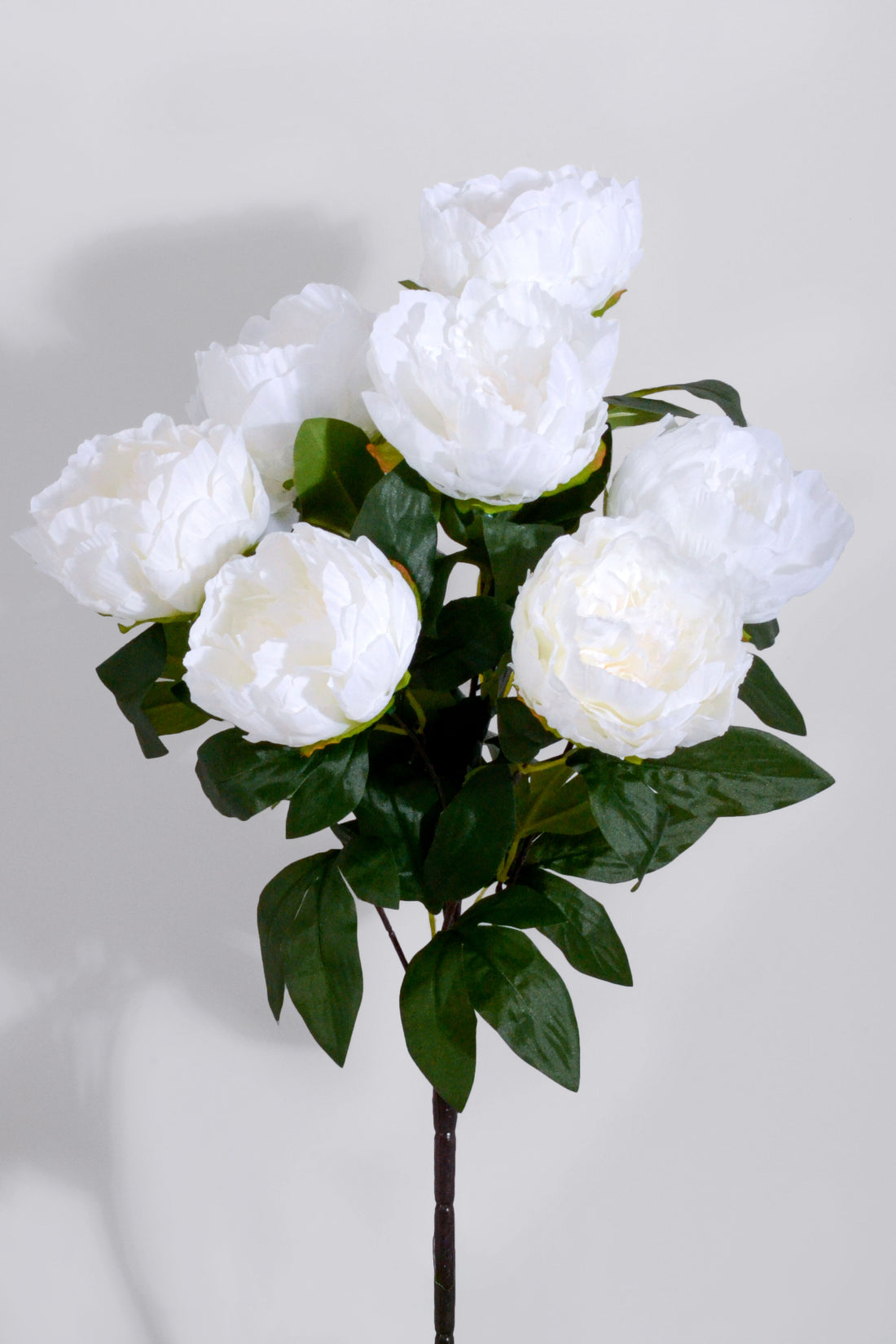 21" Silk Peony Bush White