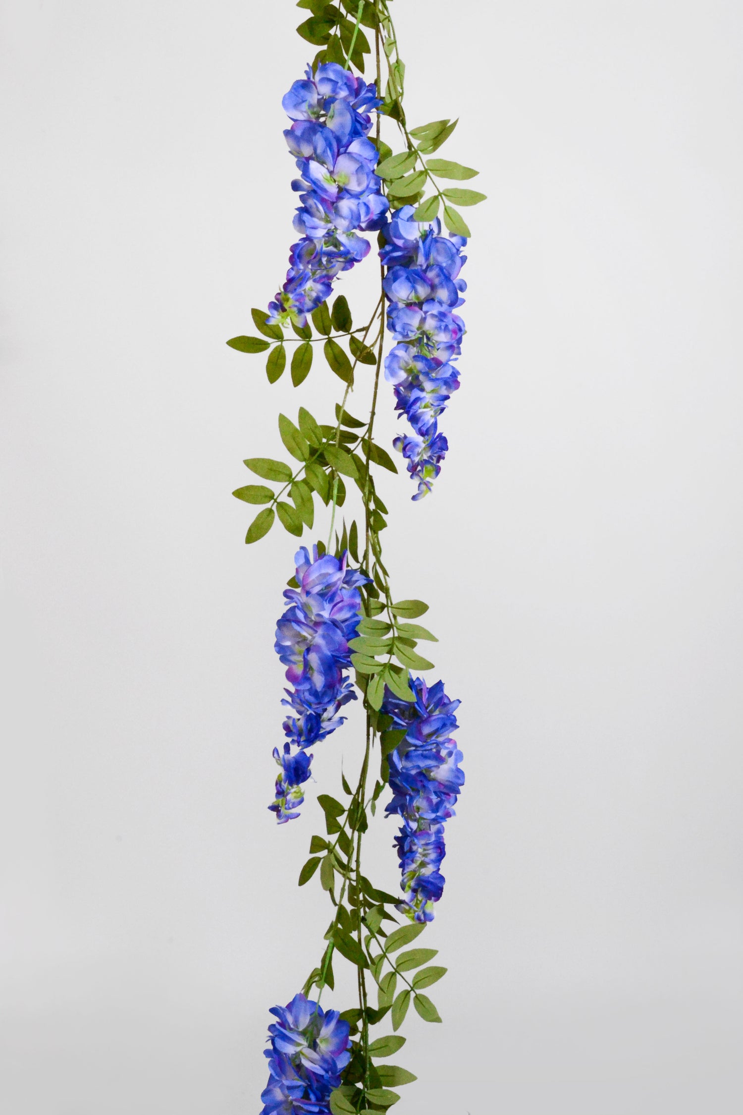 6Ft Artificial Wisteria Garland Blue