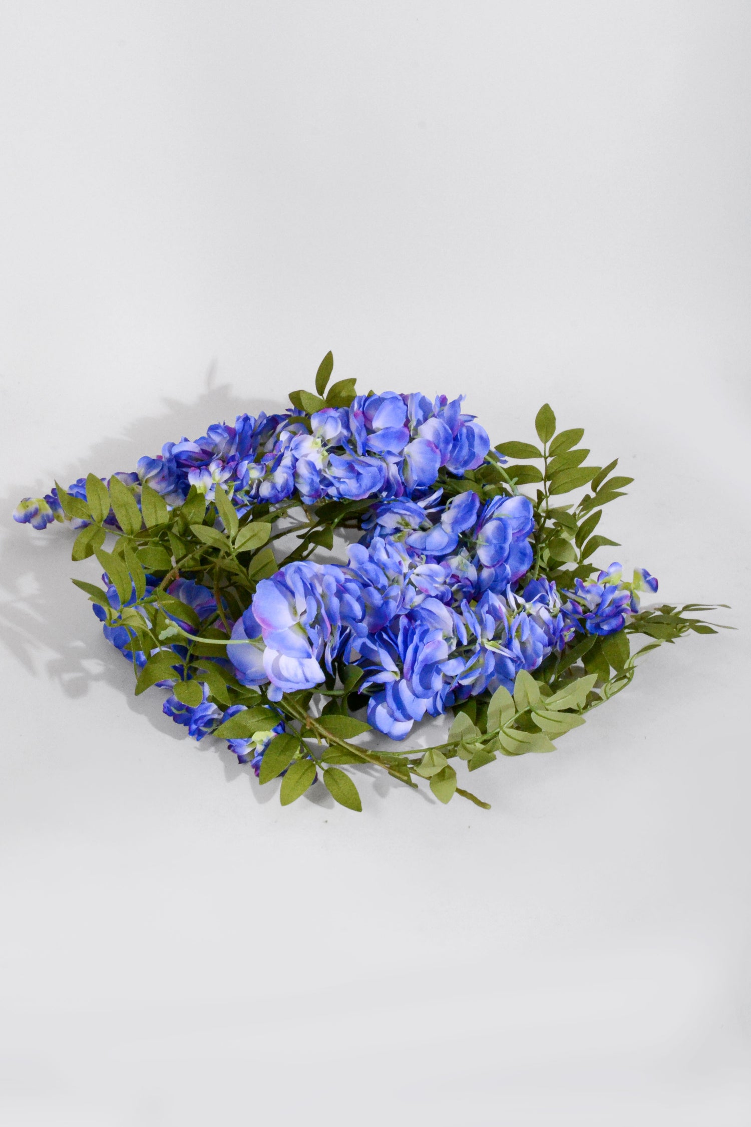 6Ft Artificial Wisteria Garland Blue