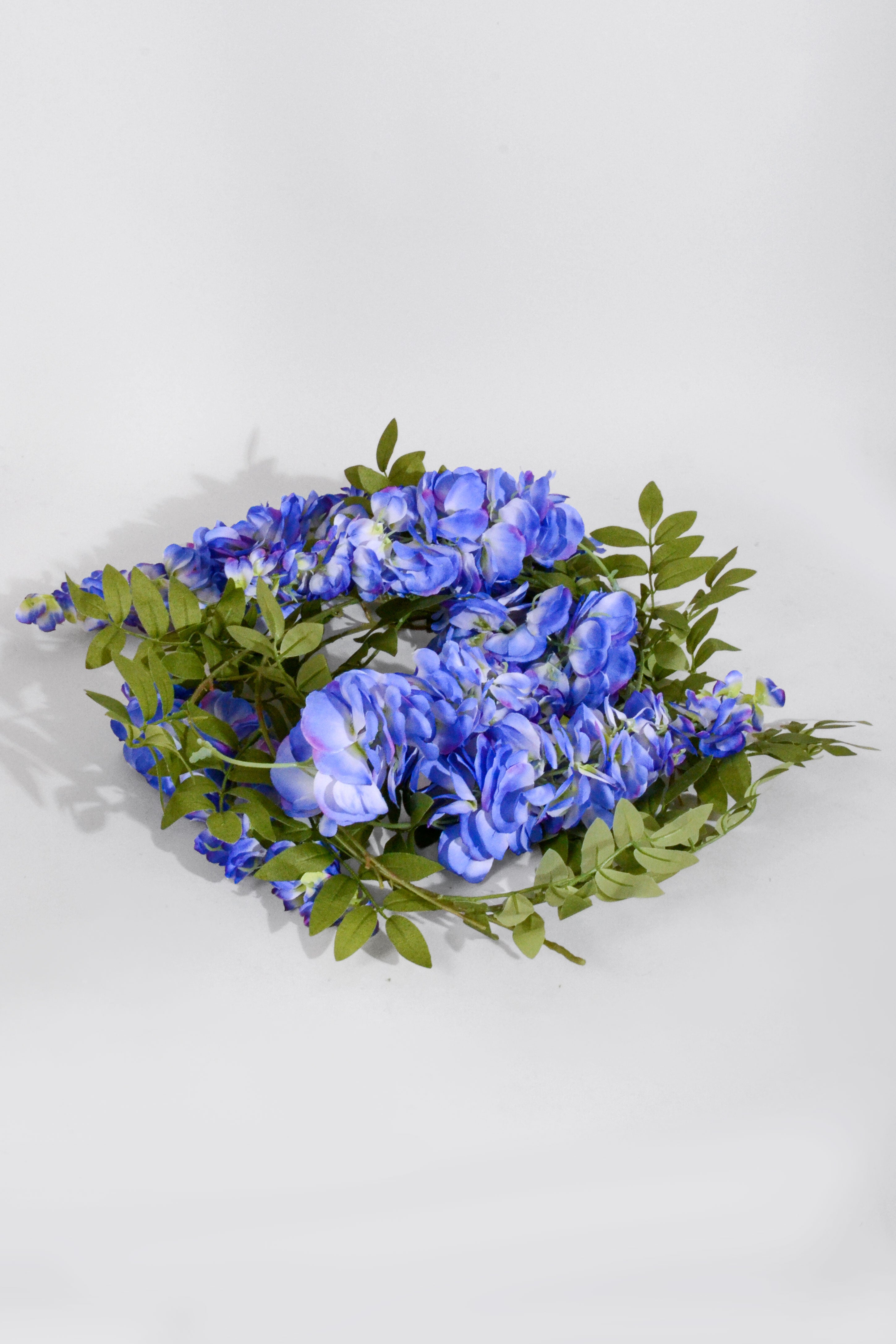 6Ft Artificial Wisteria Garland Blue