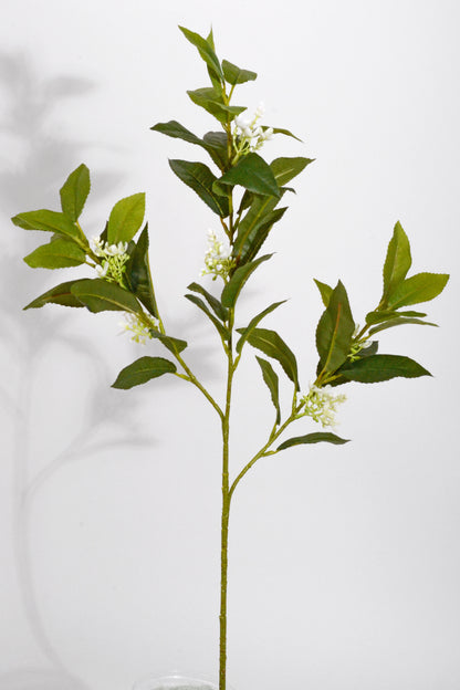 27.5" Artificial Sweet Osmanthus Spray White