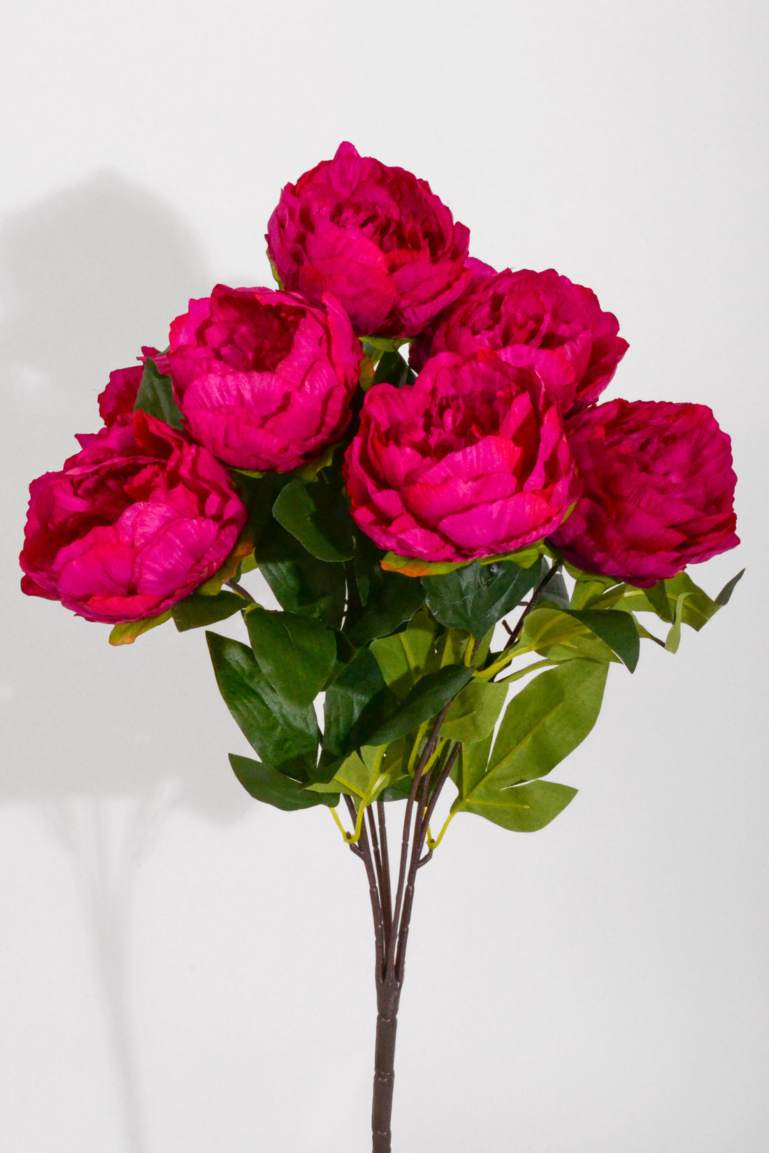21" Silk Peony Bush Fuchsia
