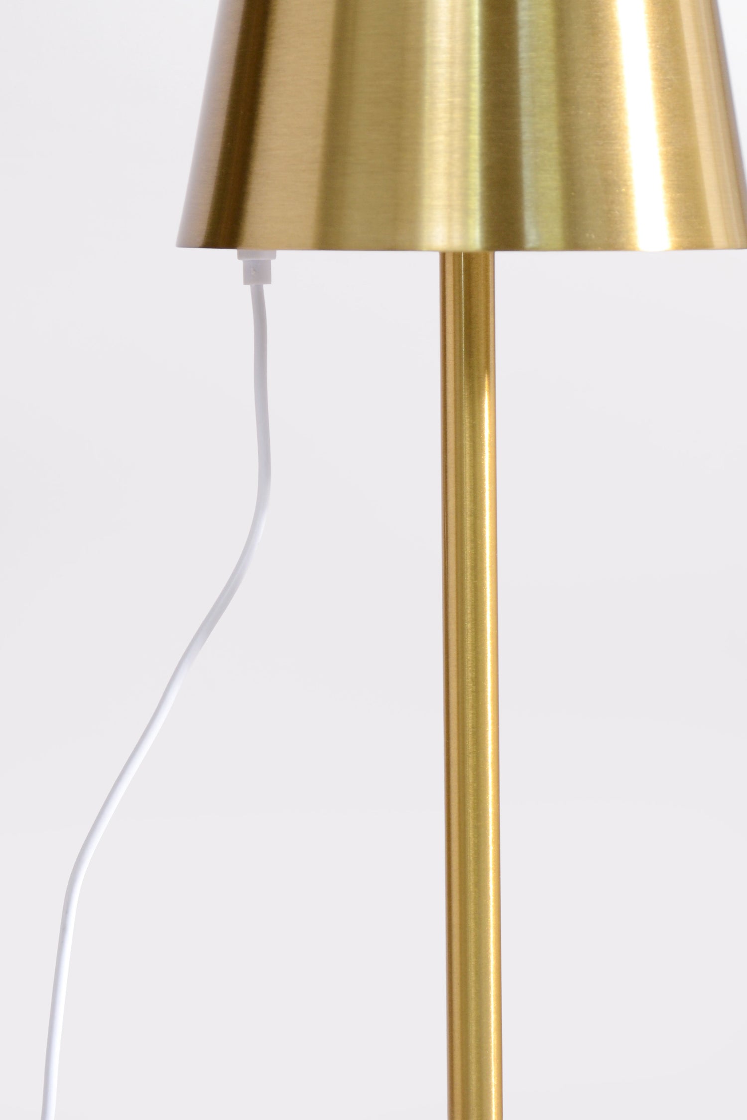 15" Usb Charging Touch Lamp Gold