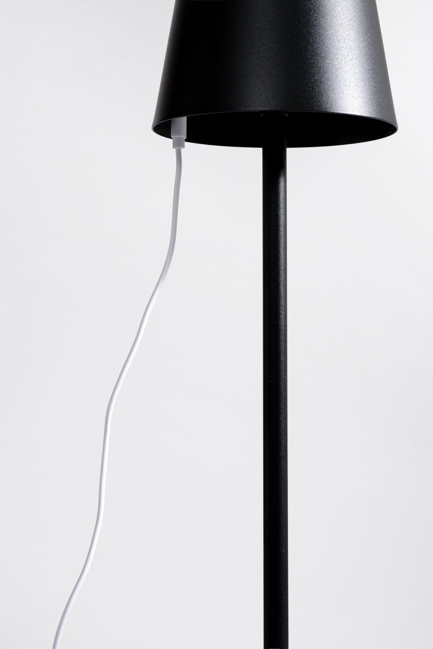 15" Usb Charging Touch Lamp Black