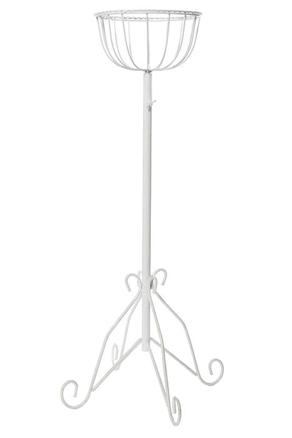 8" X 29" Adjustable Up To 46" Bouquet Stand White