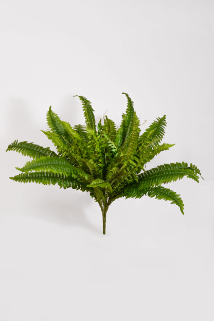 26" Uv Artificial Estate Boston Fern Two Tone Green